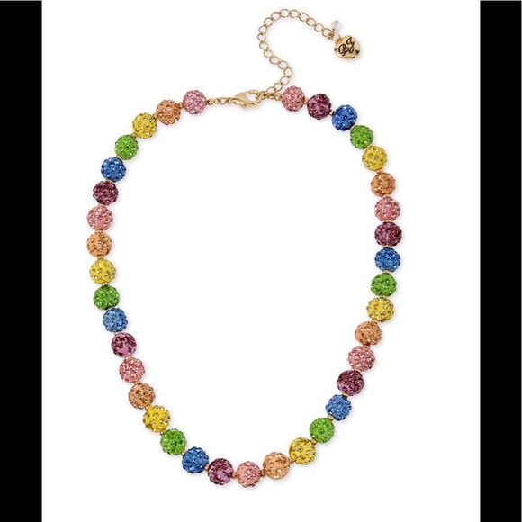 Betsey Johnson Jewelry - Betsey Johnson Stone Fireball Collar Necklace